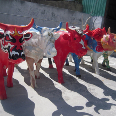 Μετάλλων μεγάλα υπαίθρια αγελάδων του Bull αγαλμάτων γλυπτά βοοειδών κήπων ζωικά