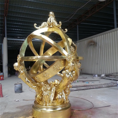 Ουράνιο σφαιρών Armillary σφαιρών γλυπτό κήπων σφαιρών μετάλλων γλυπτών διακοσμητικό
